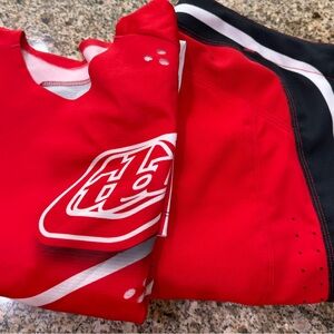 Troy Lee Designs Red and White Jersey and MX Pants